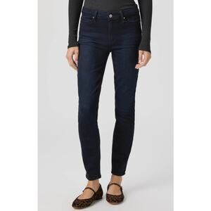 Paige Hoxton Ankle Skinny Jeans WMNS 26 Blue Corsica Wash Mid-Rise Stretch Denim